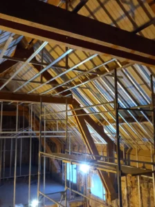 Aménagement d'intérieur avec réalisation d'un mezzanine